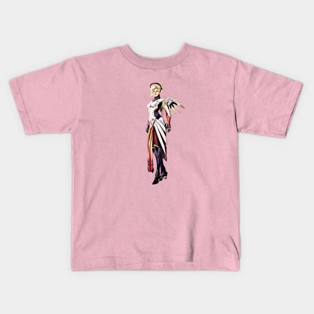 Overwatch Mercy T-Shirt Kids T-Shirt by Green_Shirts